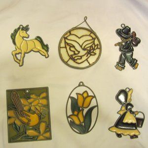 VTG 80'S SUNCATCHERS SET OF 6
